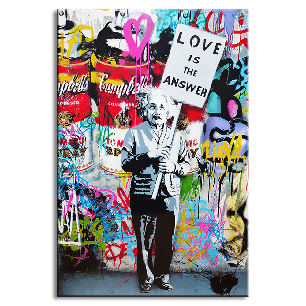1 PCS Banksy Art “Love Is The Answer