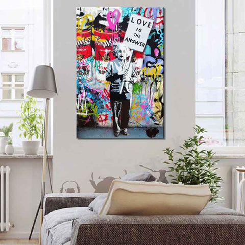 1 PCS Banksy Art “Love Is The Answer