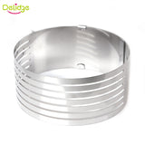 1 pc Adjustable Cake Cutter Round Shape Bread Cake slicer Adjustable Layered Cake Slicer Mold Cutter Ring Tools