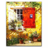 100% hand painted oil painting Home decoration high quality landscape knife painting pictures