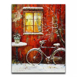 100% hand painted oil painting Home decoration high quality landscape knife painting pictures