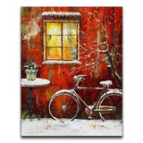100% hand painted oil painting Home decoration high quality landscape knife painting pictures