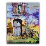100% hand painted oil painting Home decoration high quality landscape knife painting pictures