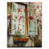 100% hand painted oil painting Home decoration high quality landscape knife painting pictures