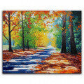 100% hand painted oil painting Home decoration high quality landscape knife painting pictures