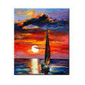 100% hand painted oil painting Home decoration high quality landscape knife painting pictures