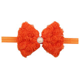 12Clrs Fashion children kids Baby girls Pearl & 2-layer Rose Flowers Bowknot Headband Headwear Hair Band Head Piece Accessories