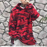 HEYGUYS HOT 2017red blue camouflage hoodie men fashion sweatshirts brand orignal design casual  pullover for me autumn