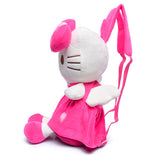 Soft Kity Plush Backpacks For Girls Dolls&Stuffed Toys Rose Red Children Backpack Baby School Bags Kids Baby Bags