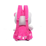 Soft Kity Plush Backpacks For Girls Dolls&Stuffed Toys Rose Red Children Backpack Baby School Bags Kids Baby Bags