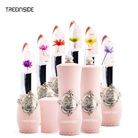 Brand Long Lasting Moisturizer Transparents Flower Lipstick Cosmetics Waterproof Temperature Change Color Jelly Lipstick Balm