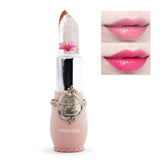 Brand Long Lasting Moisturizer Transparents Flower Lipstick Cosmetics Waterproof Temperature Change Color Jelly Lipstick Balm