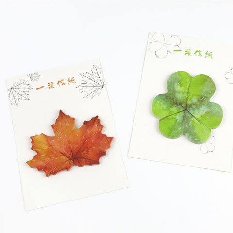 4 pcs/Lot Vintage leaf sticky note Green plant post it memo pad bookmark Stationery Office accessories School supplies 6112