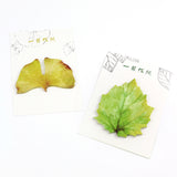 4 pcs/Lot Vintage leaf sticky note Green plant post it memo pad bookmark Stationery Office accessories School supplies 6112