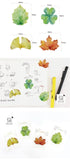 4 pcs/Lot Vintage leaf sticky note Green plant post it memo pad bookmark Stationery Office accessories School supplies 6112