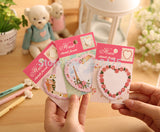 1PC/lot flower heart Notepad / memo pads /Notes Index Flag Sticky Notes / label/message post marker/ bookmark/office and school