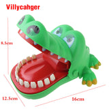Large Bulldog Crocodile Shark Mouth Dentist Bite Finger Game Funny Novelty Gag Toy for Kids Children Play Fun