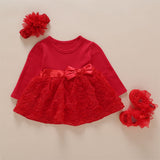 Baby Girls Infant Dress&clothes Summer Kids Party Birthday Outfits 1-2years Shoes Set Christening Gown Baby Jurk Zomer