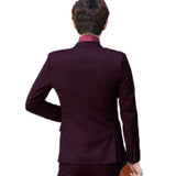 (Jacket+Pant+Tie) Luxury Men Wedding Suit Male Blazers Slim Fit Suits For Men Costume Business Formal Party Blue Classic Black