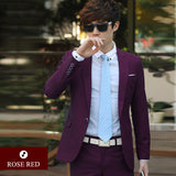 (Jacket+Pant+Tie) Luxury Men Wedding Suit Male Blazers Slim Fit Suits For Men Costume Business Formal Party Blue Classic Black